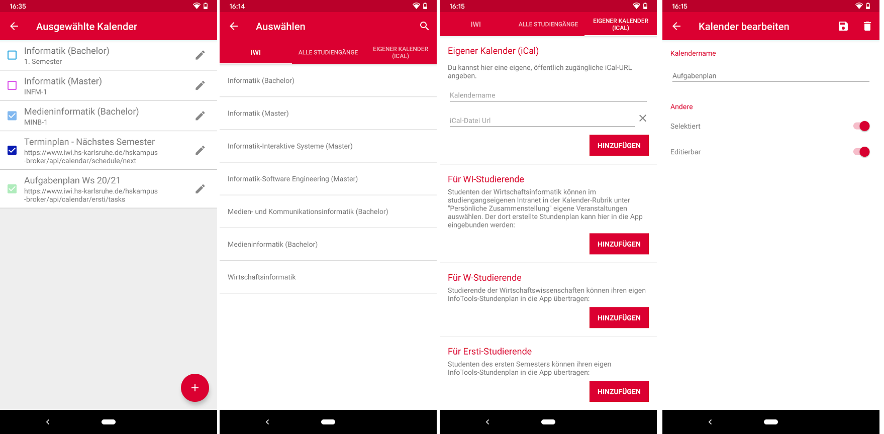 Neue Kalender in Android