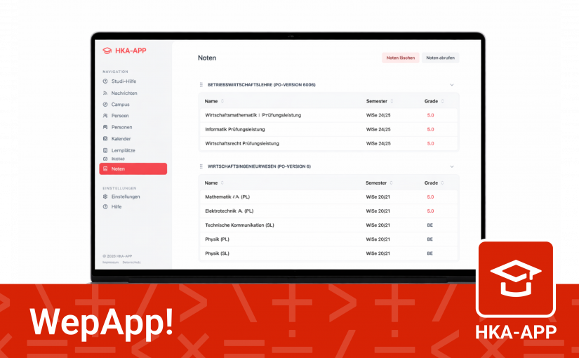 HKA App jetzt auch im Browser nutzbar
