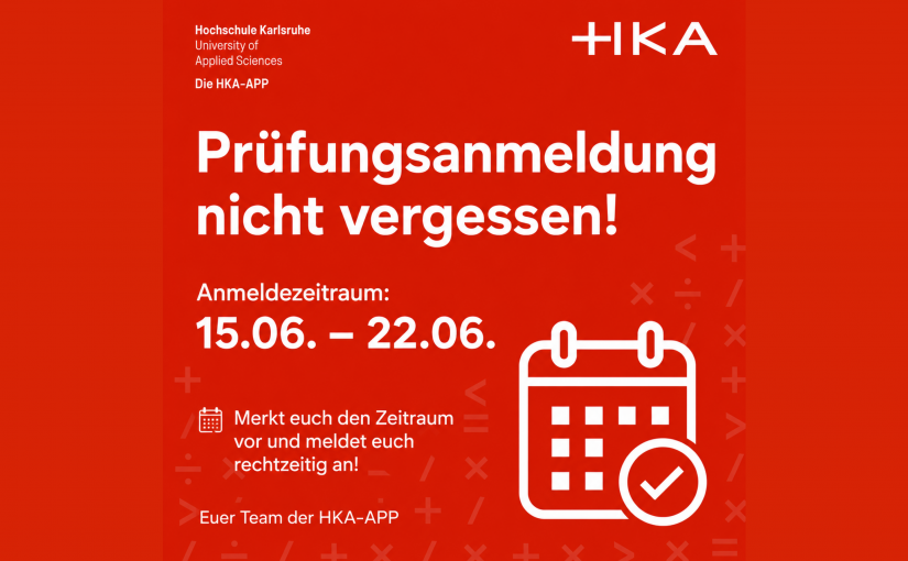 Prüfungsanmeldung!